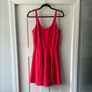 Amanda Uprichard Hot Pink Sleeveless Skater Dress